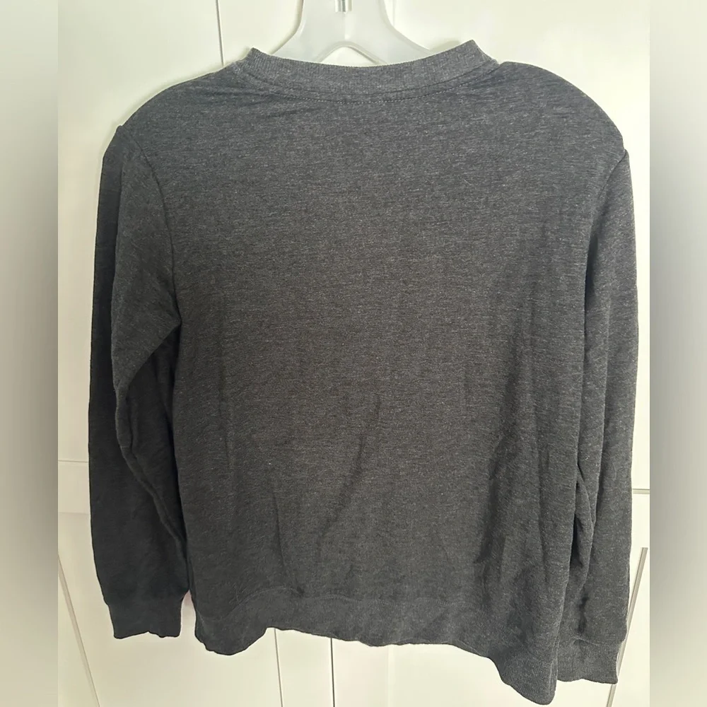 Stars above gray crew neck sweater size small - Picture 3 of 3